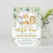 Eerste uitnodiging op zaterdag | Cute Struik Babie (Staand voorkant)