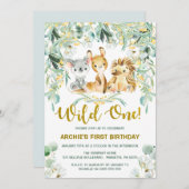 Eerste uitnodiging op zaterdag | Cute Struik Babie (Voorkant / Achterkant)