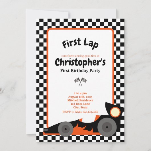 Eerste uitnodiging op zondag (Voorkant)