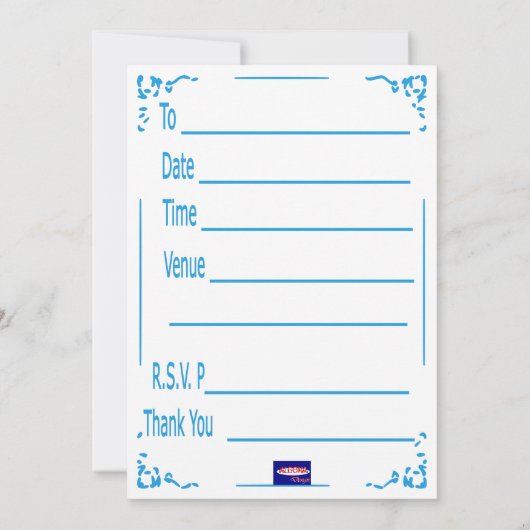 Eerste uitnodiging op zondag (Achterkant)