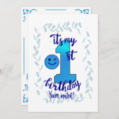 Eerste uitnodiging op zondag (Voorkant / Achterkant)