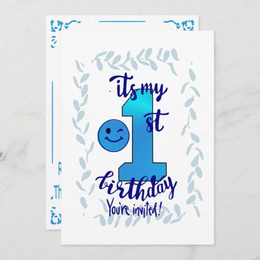 Eerste uitnodiging op zondag (Voorkant / Achterkant)