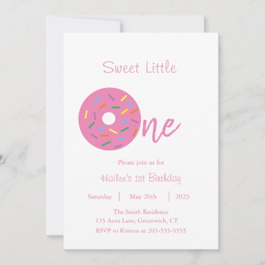 Eerste uitnodiging op zondag (Voorkant)