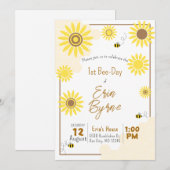 Eerste uitnodiging tot bijendag (Voorkant / Achterkant)