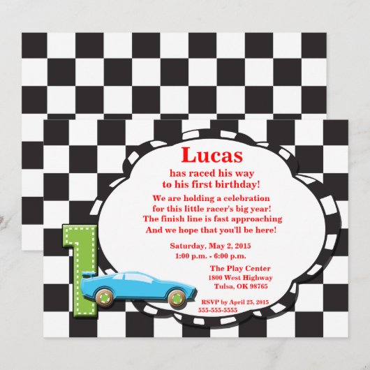 Eerste uitnodiging tot racisme op de verjaardag, i (Voorkant / Achterkant)