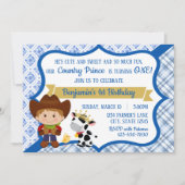 Eerste uitnodiging van Birthday Country Prince (Voorkant)