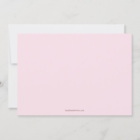 Eerste uitnodiging van Birthday Cupcake (Achterkant)