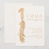 Eerste uitnodiging van de BallonGarland van Birthd (Voorkant / Achterkant)