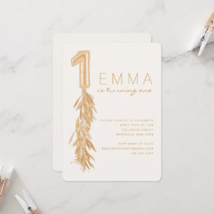 Eerste uitnodiging van de BallonGarland van Birthd