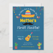 Eerste uitnodiging van de Birthday Fiesta Mexican  (Voorkant)