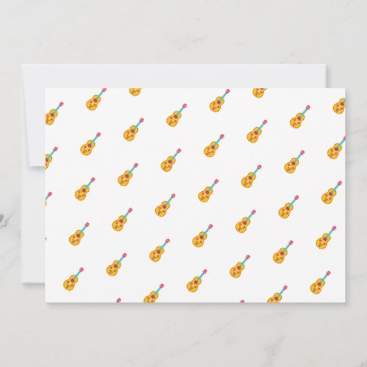 Eerste uitnodiging van de Birthday Fiesta Mexican  (Achterkant)