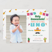 Eerste uitnodiging van de Birthday Fiesta Mexican  (Voorkant / Achterkant)