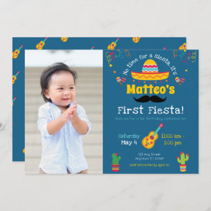 Eerste uitnodiging van de Birthday Fiesta Mexican 