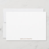 Eerste uitnodiging van de Birthday Party (voor een (Achterkant)