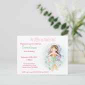 Eerste uitnodiging van de Birthday Party voor Litt (Staand voorkant)