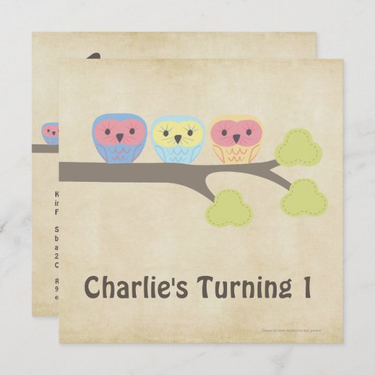 Eerste uitnodiging van de Eigenaren van de Retro v (Voorkant / Achterkant)