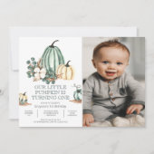 Eerste uitnodiging van de Foto Herfst van Birthday (Voorkant)