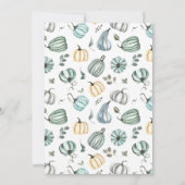 Eerste uitnodiging van de Foto Herfst van Birthday (Achterkant)