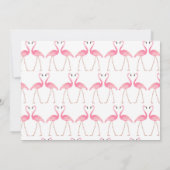 Eerste uitnodiging van de Foto van Flamingo van Bi (Achterkant)