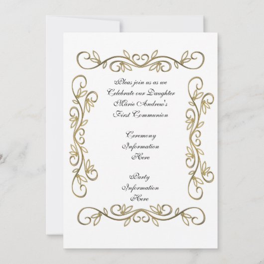 Eerste uitnodiging van de gemeenschap (Achterkant)