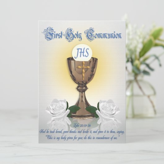 Eerste uitnodiging van de gemeenschap (Staand voorkant)