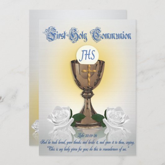 Eerste uitnodiging van de gemeenschap (Voorkant / Achterkant)