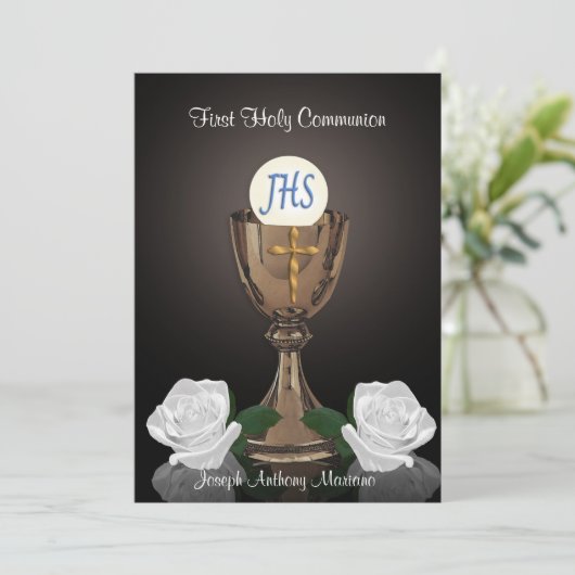 Eerste uitnodiging van de gemeenschap (Staand voorkant)