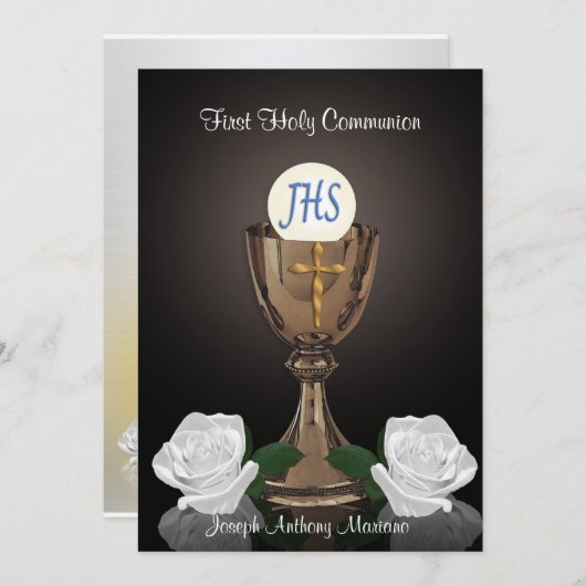 Eerste uitnodiging van de gemeenschap (Voorkant / Achterkant)