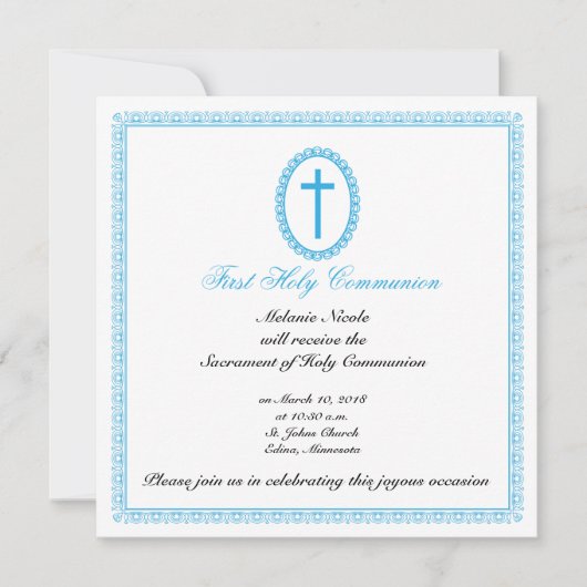 Eerste uitnodiging van de gemeenschap (Voorkant)