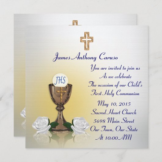 Eerste uitnodiging van de Gemeenschap (Voorkant / Achterkant)