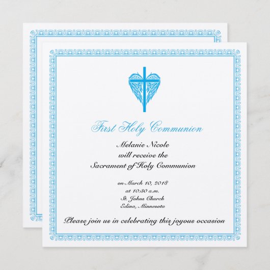 Eerste uitnodiging van de gemeenschap (Voorkant / Achterkant)