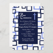 Eerste uitnodiging van de gemeenschap - jongen (Voorkant / Achterkant)