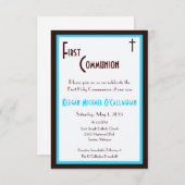 Eerste uitnodiging van de gemeenschap - jongen (Voorkant / Achterkant)