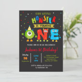 Eerste uitnodiging van de kleine Monster van de ve (Staand voorkant)