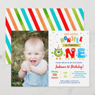 Eerste uitnodiging van de kleine Monster van de ve