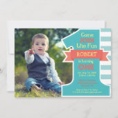 Eerste uitnodiging van de Partij Blauwe Jongen (Voorkant)