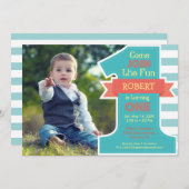 Eerste uitnodiging van de Partij Blauwe Jongen (Voorkant / Achterkant)