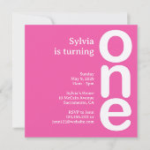 Eerste uitnodiging van de partij van Birthday (Voorkant)