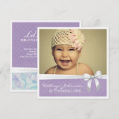 Eerste uitnodiging van de partij van Birthday (Voorkant / Achterkant)