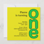 Eerste uitnodiging van de partij van Birthday (Voorkant)