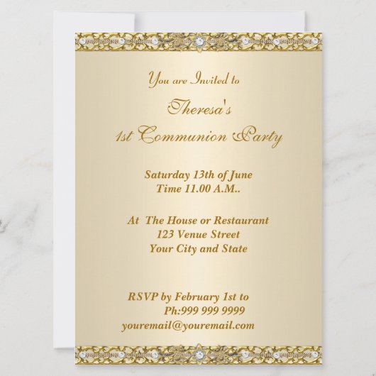 Eerste uitnodiging van de Partij van de Europese G (Achterkant)