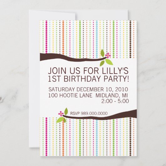 Eerste uitnodiging van de partij voor het thema "B (Achterkant)