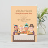 Eerste uitnodiging van de Thanksgiving (Staand voorkant)