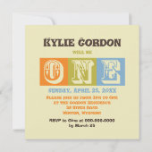 Eerste uitnodiging van de verjaardag (Achterkant)