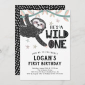 Eerste uitnodiging van de verjaardag van de verjaa (Voorkant / Achterkant)