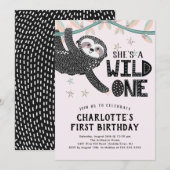 Eerste uitnodiging van de verjaardag van de verjaa (Voorkant / Achterkant)