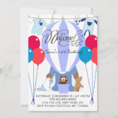 Eerste uitnodiging van de wereld van blauwe ballon (Voorkant)