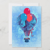 Eerste uitnodiging van de wereld van blauwe ballon (Achterkant)