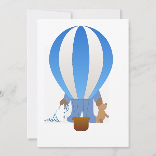 Eerste uitnodiging van de wereld van blauwe ballon (Achterkant)