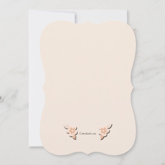 Eerste uitnodiging van het Bloom Religieuze (Achterkant)